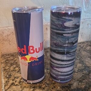 Red Bull And Resin Swirl 20oz Tumbler